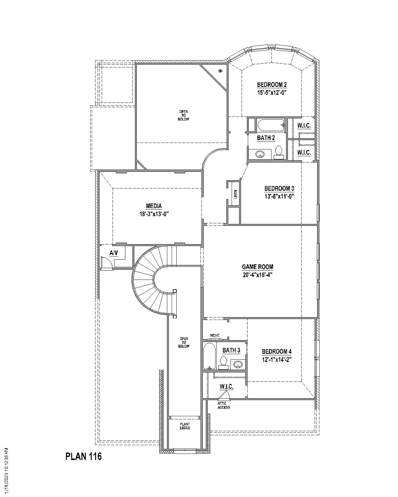 Plan 116 2nd Floor
