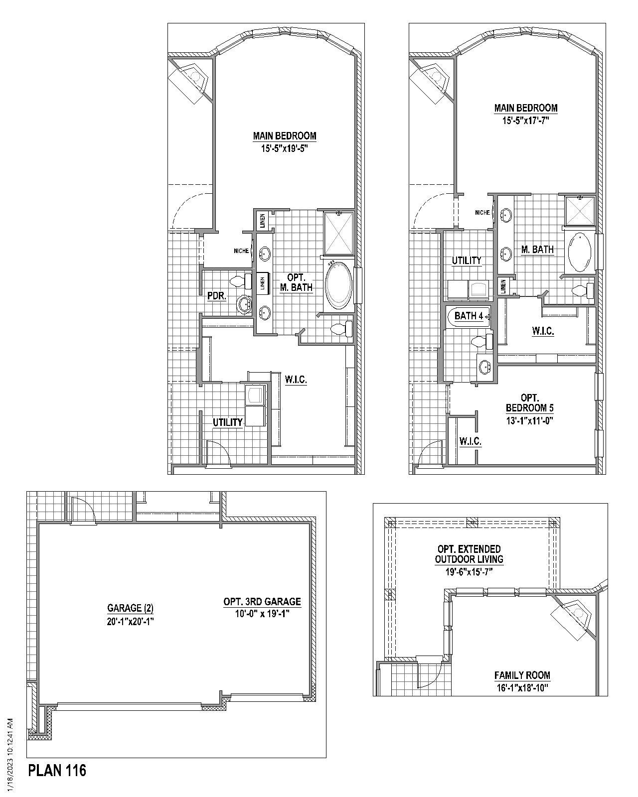 Plan 116 Options 1
