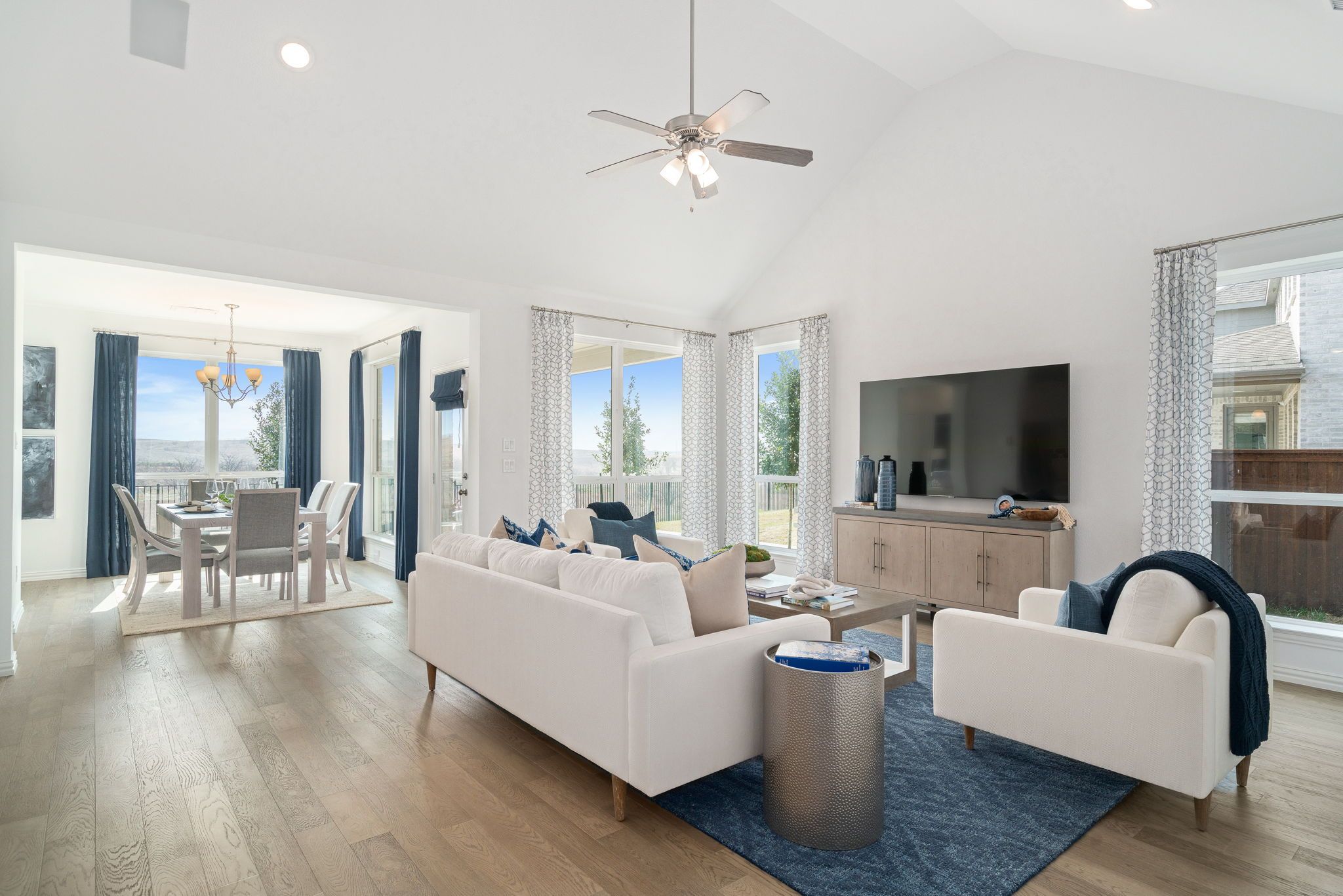 Plan 1523 Living/Dining Photo by American Legend Homes