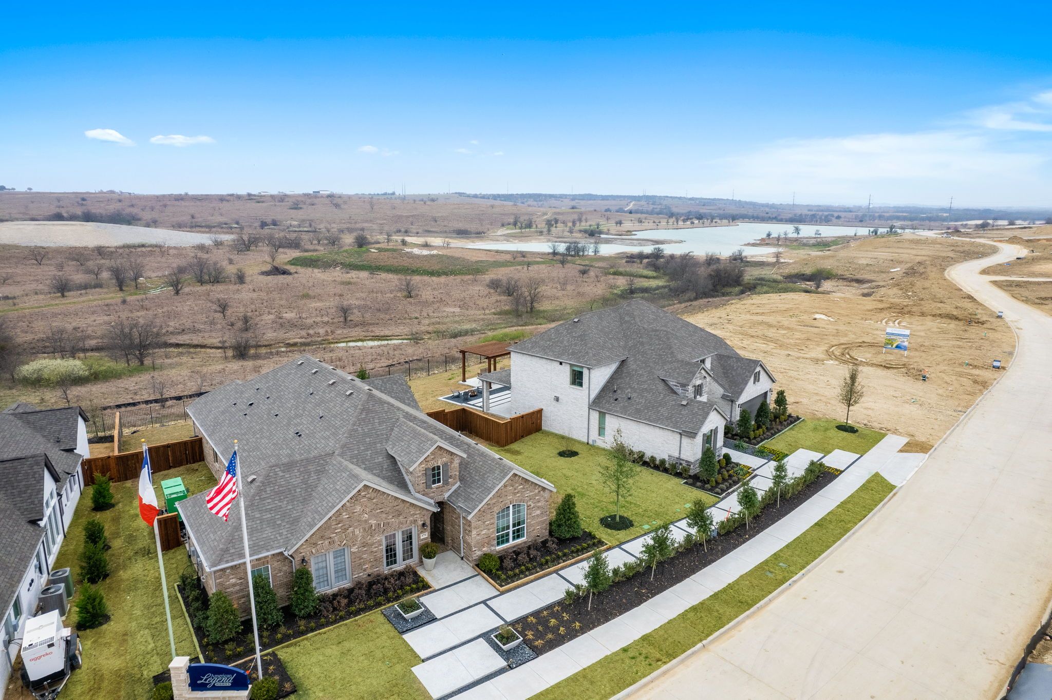 Plan 1523 Drone View Photo by American Legend Homes