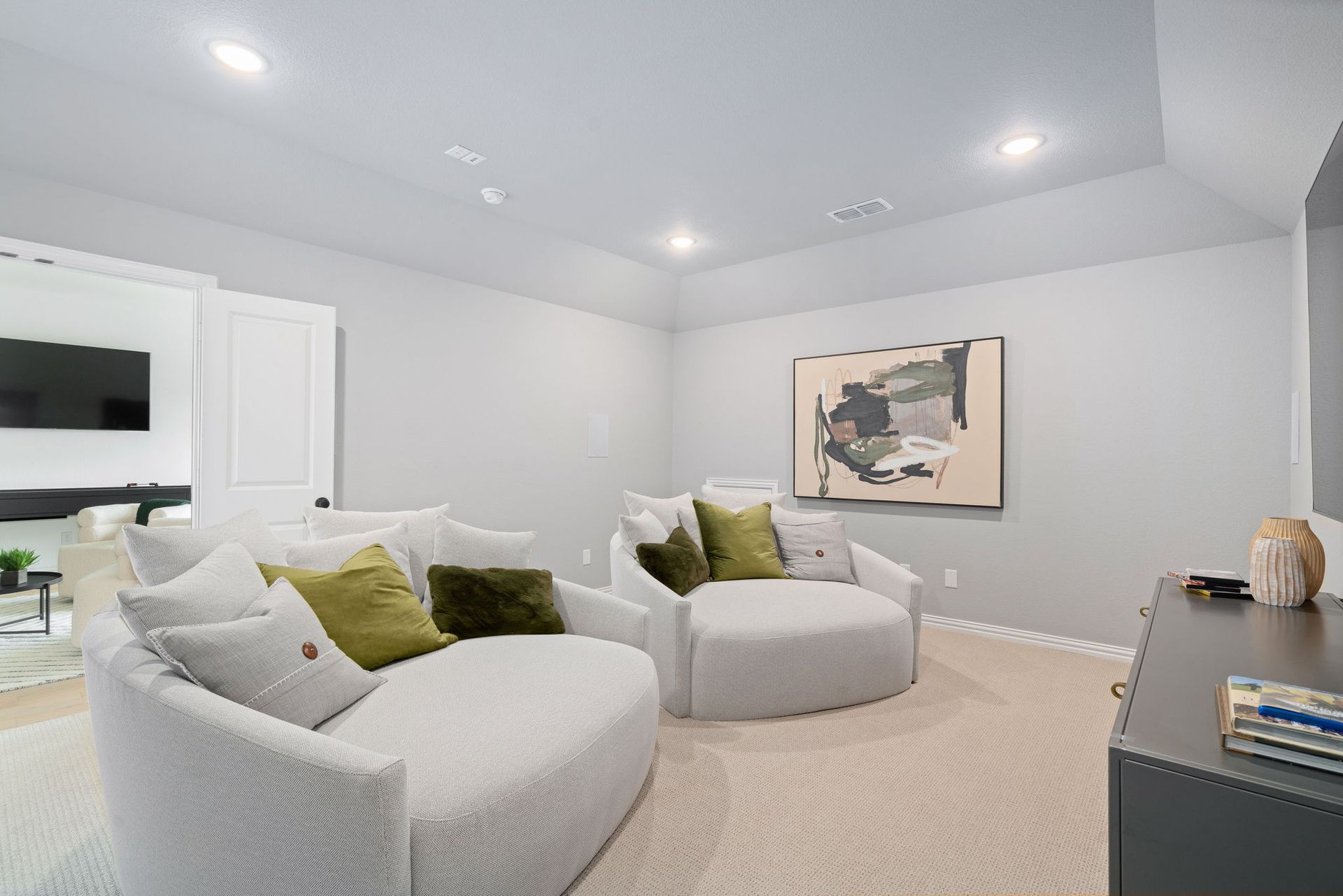 Plan 1686 Media Room Photo by American Legend Homes