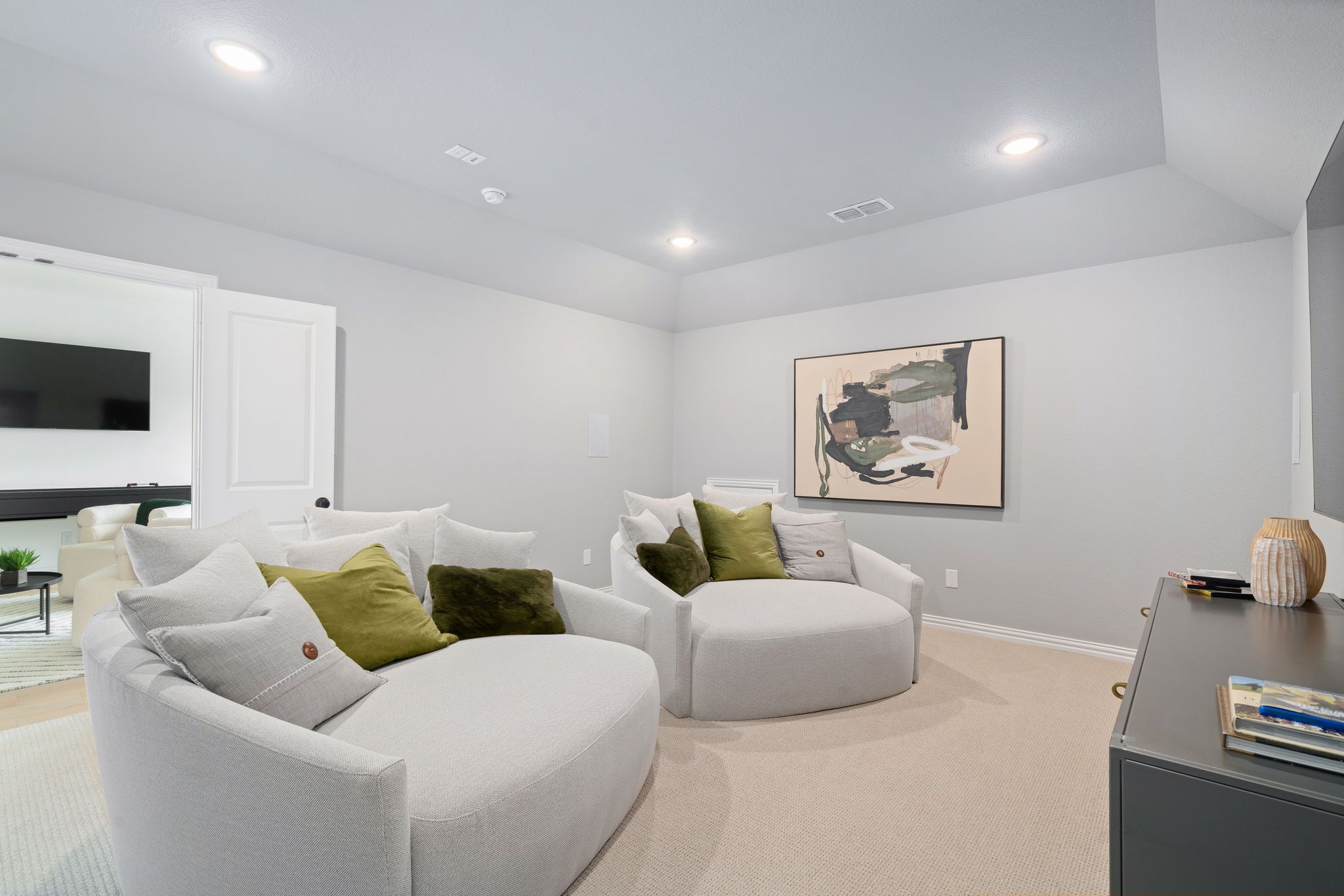 Plan 1686 Media Room Photo by American Legend Homes