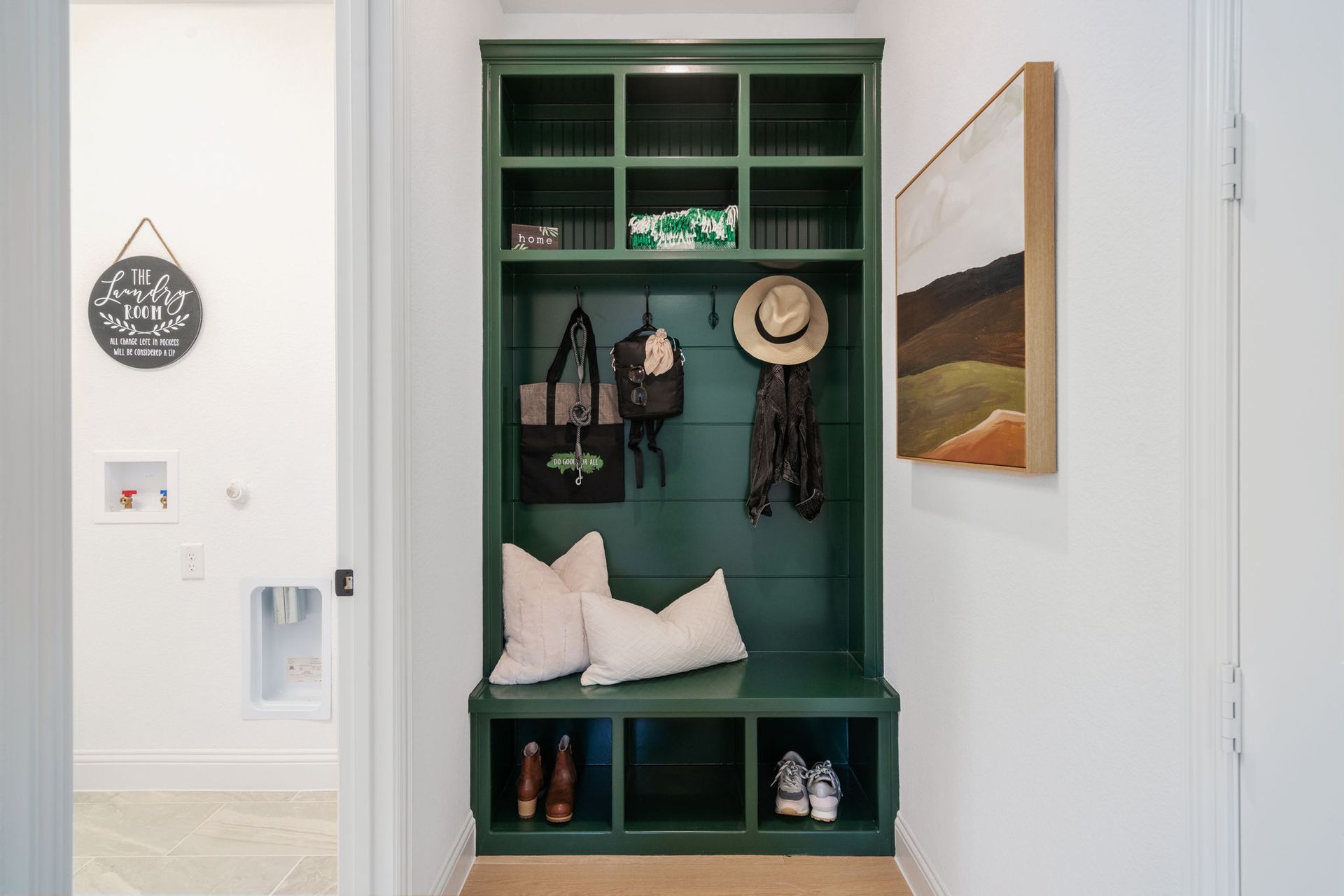 Plan 1686 Mud Room Photo by American Legend Homes