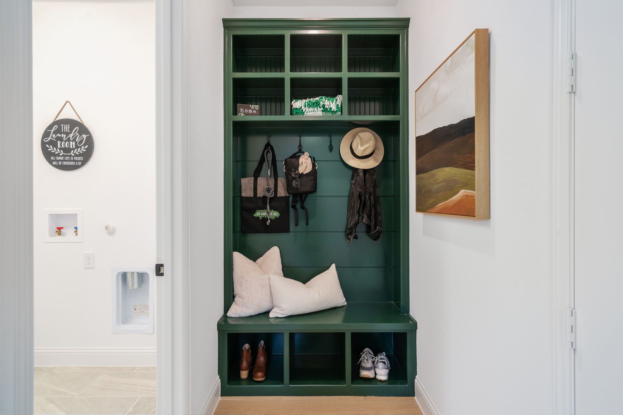 Plan 1686 Mud Room Photo by American Legend Homes