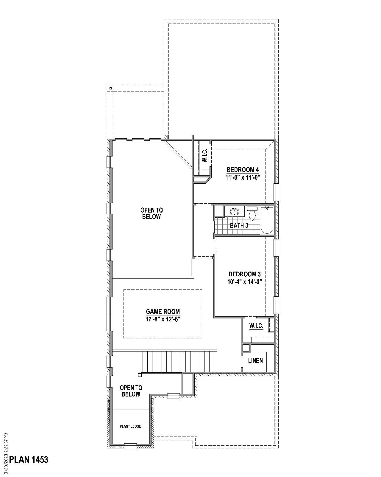 Plan 1453 2nd Floor