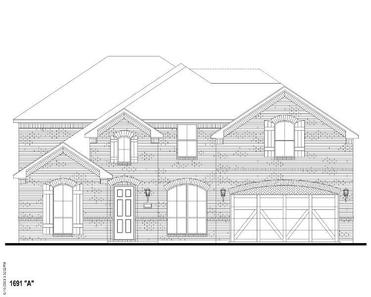 Plan 1691 by American Legend Homes in Dallas TX