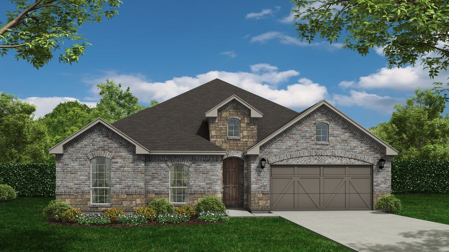 Plan 1683 by American Legend Homes in Fort Worth TX