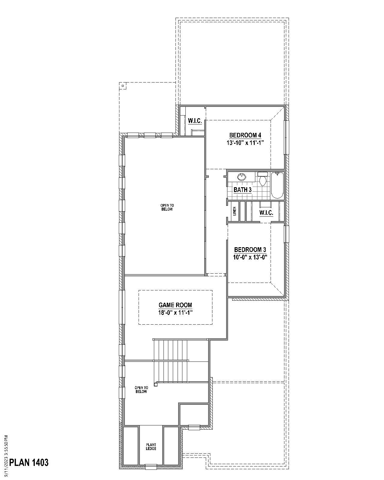 Plan 1403 2nd Floor