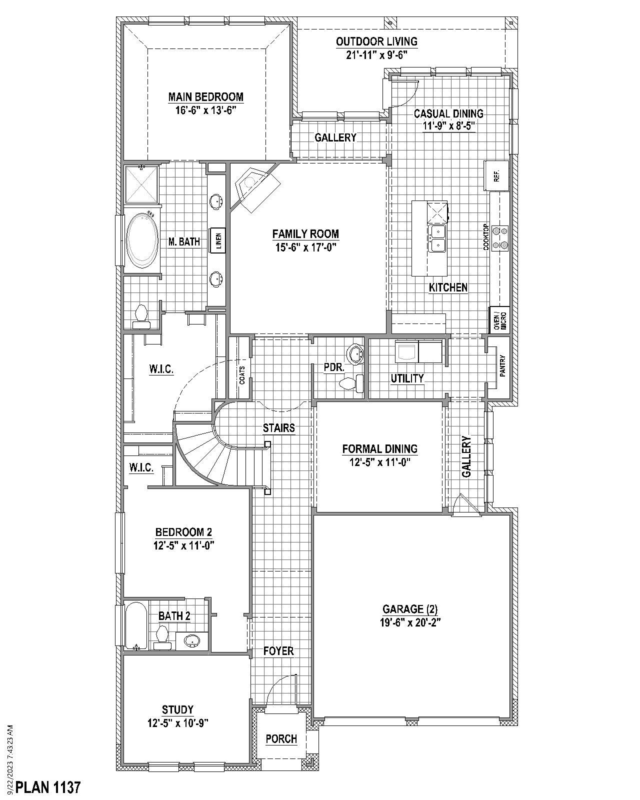Plan 1137 1st Floor