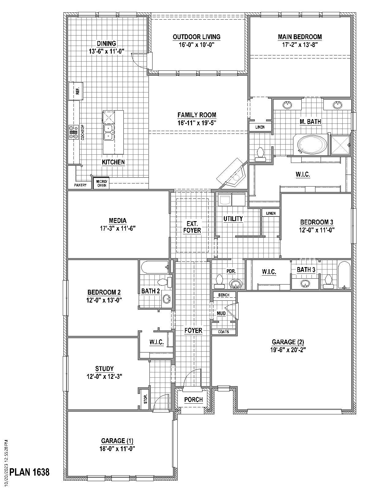 Plan 1638 1st Floor