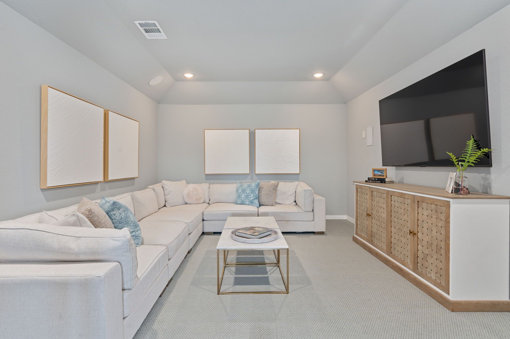 Plan 1534 Media Room Representative Photo by American Legend Homes