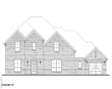 Plan 860 by American Legend Homes in Fort Worth TX
