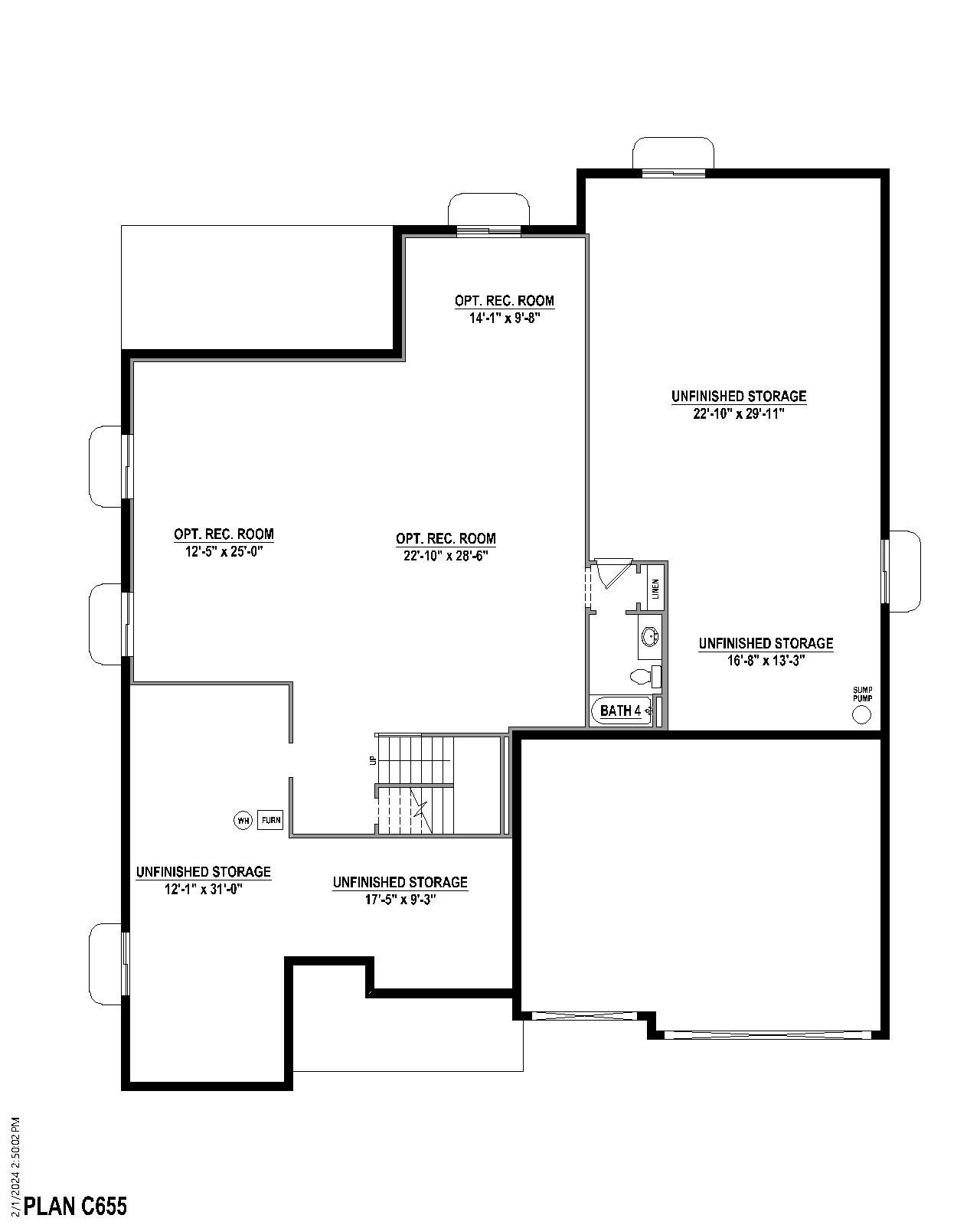 Plan C655 BASE BATH