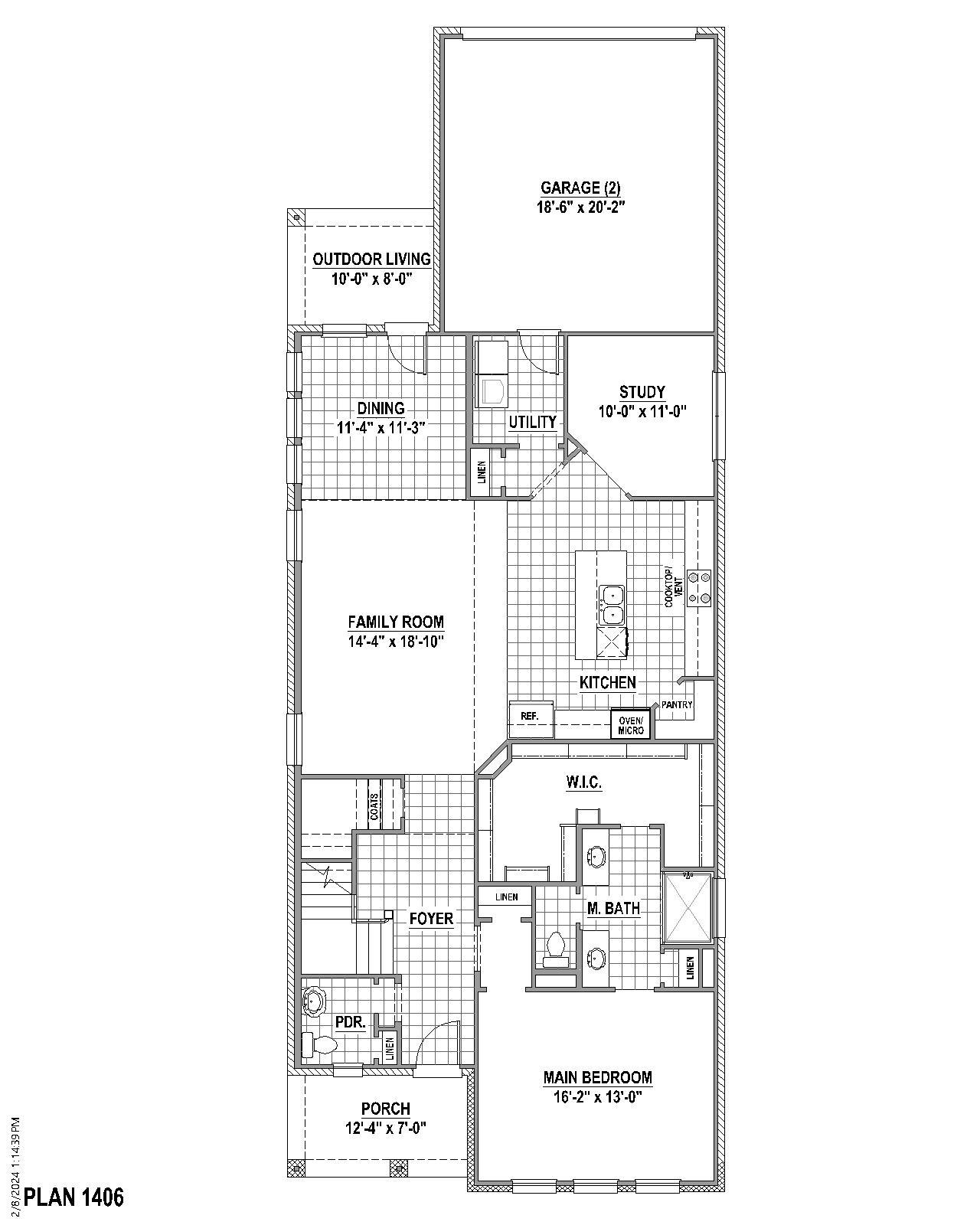 Plan 1406 1st Floor