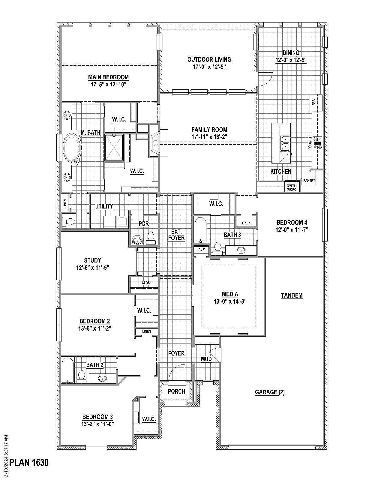 Plan 1630 1st Floor