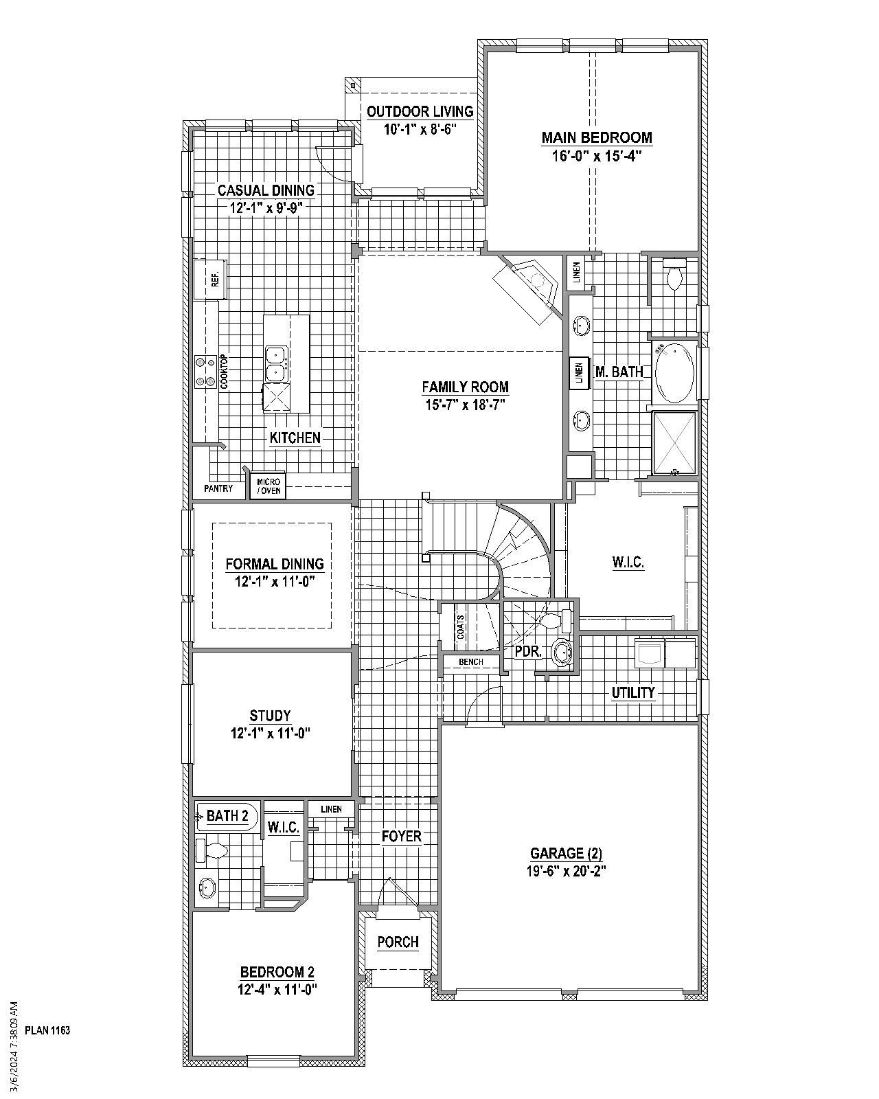 Plan 1163 1st Floor