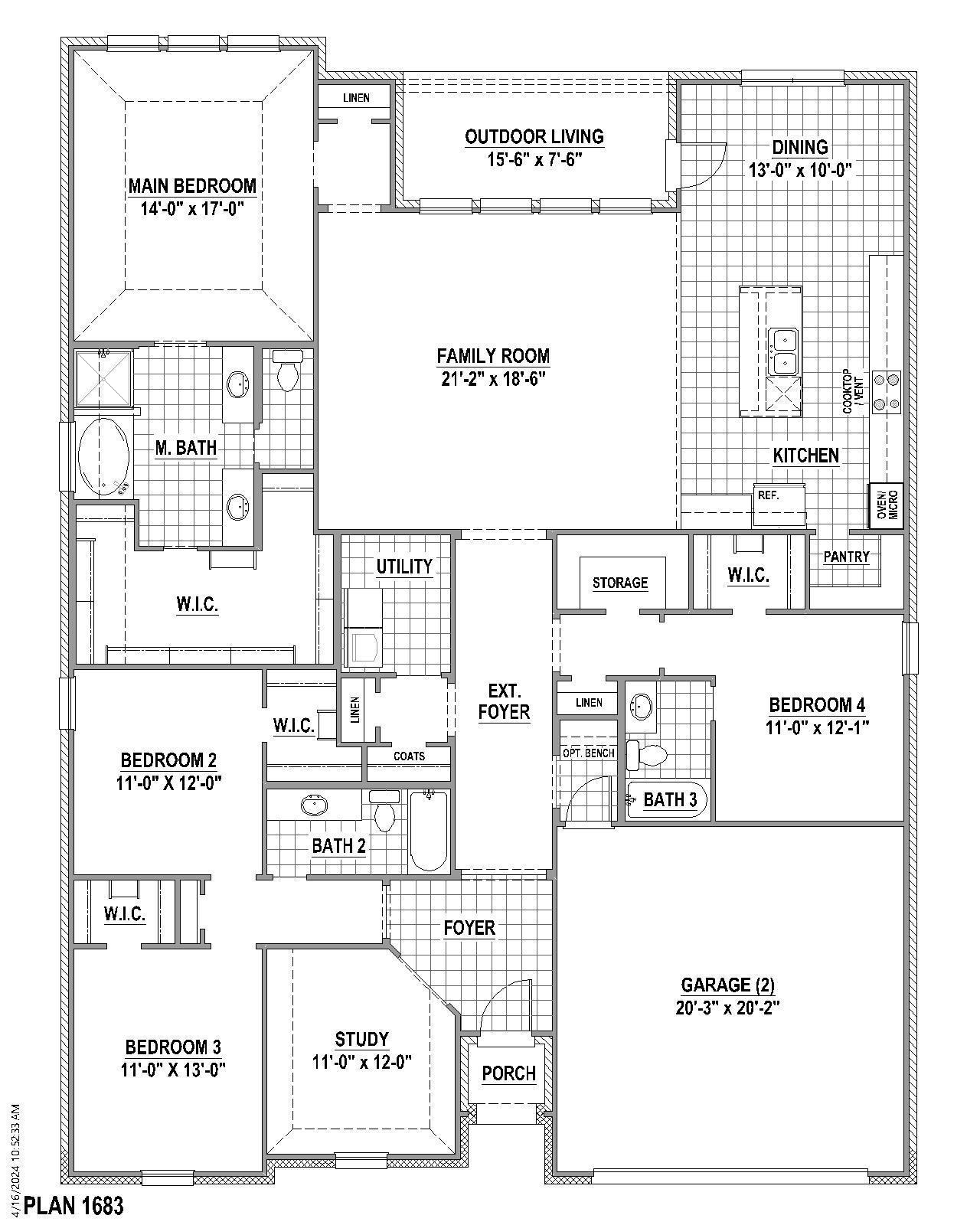 Plan 1683 1st Floor