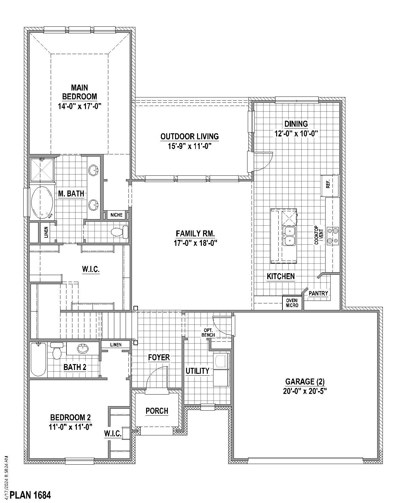Plan 1684 1st Floor