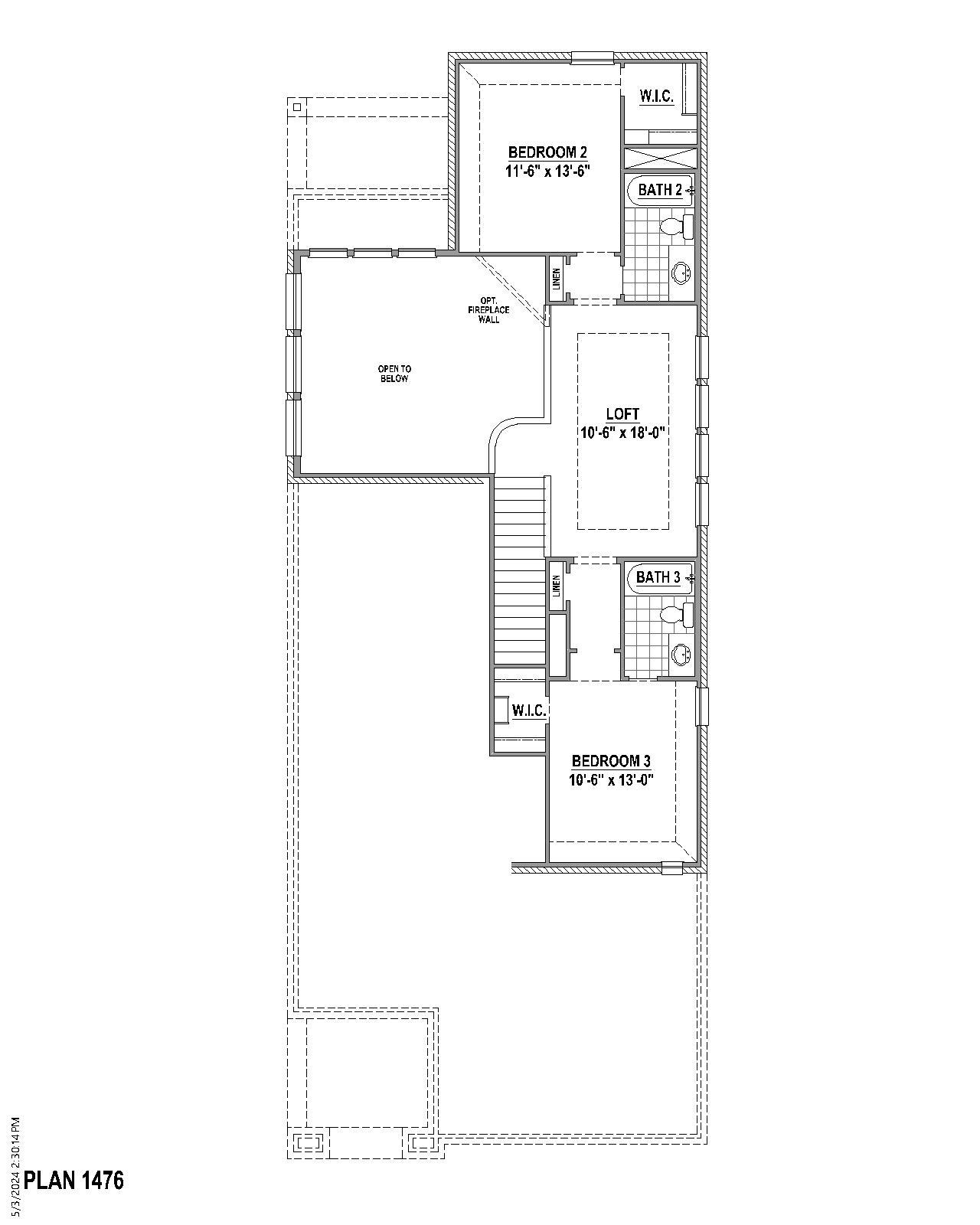 Plan 1476 2nd Floor