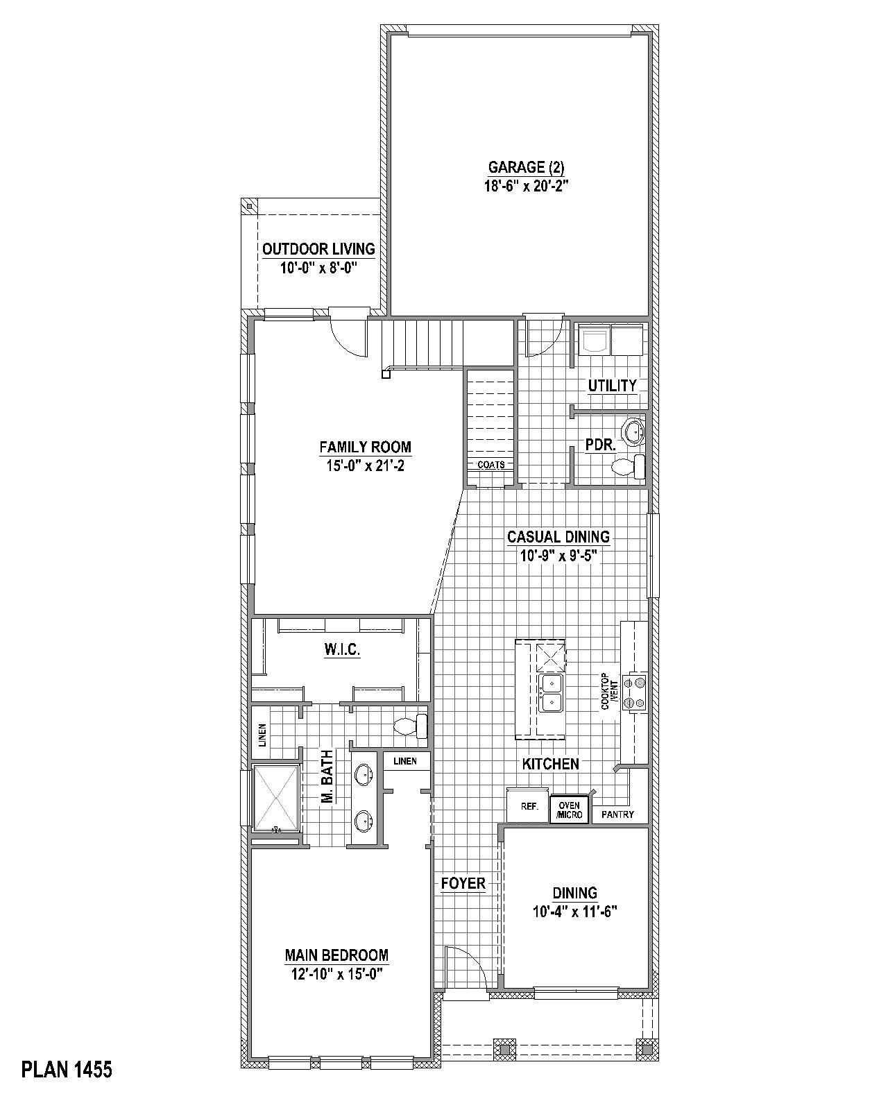Plan 1455 1st Floor