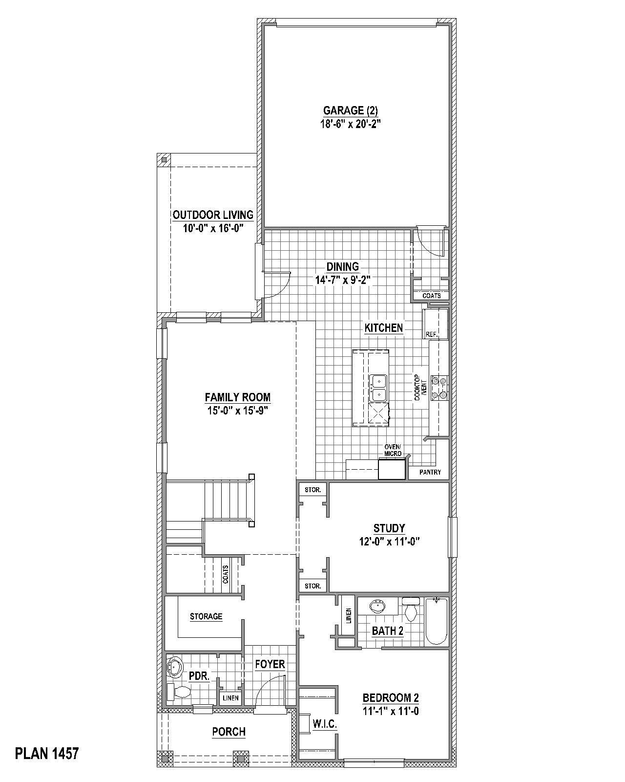 Plan 1457 1st Floor