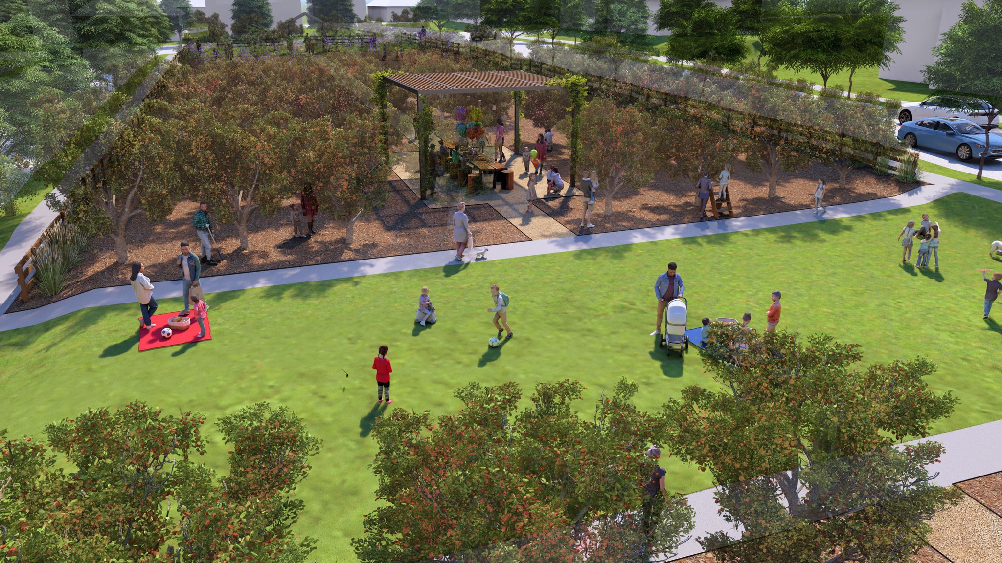 Treeline the grove park rendering