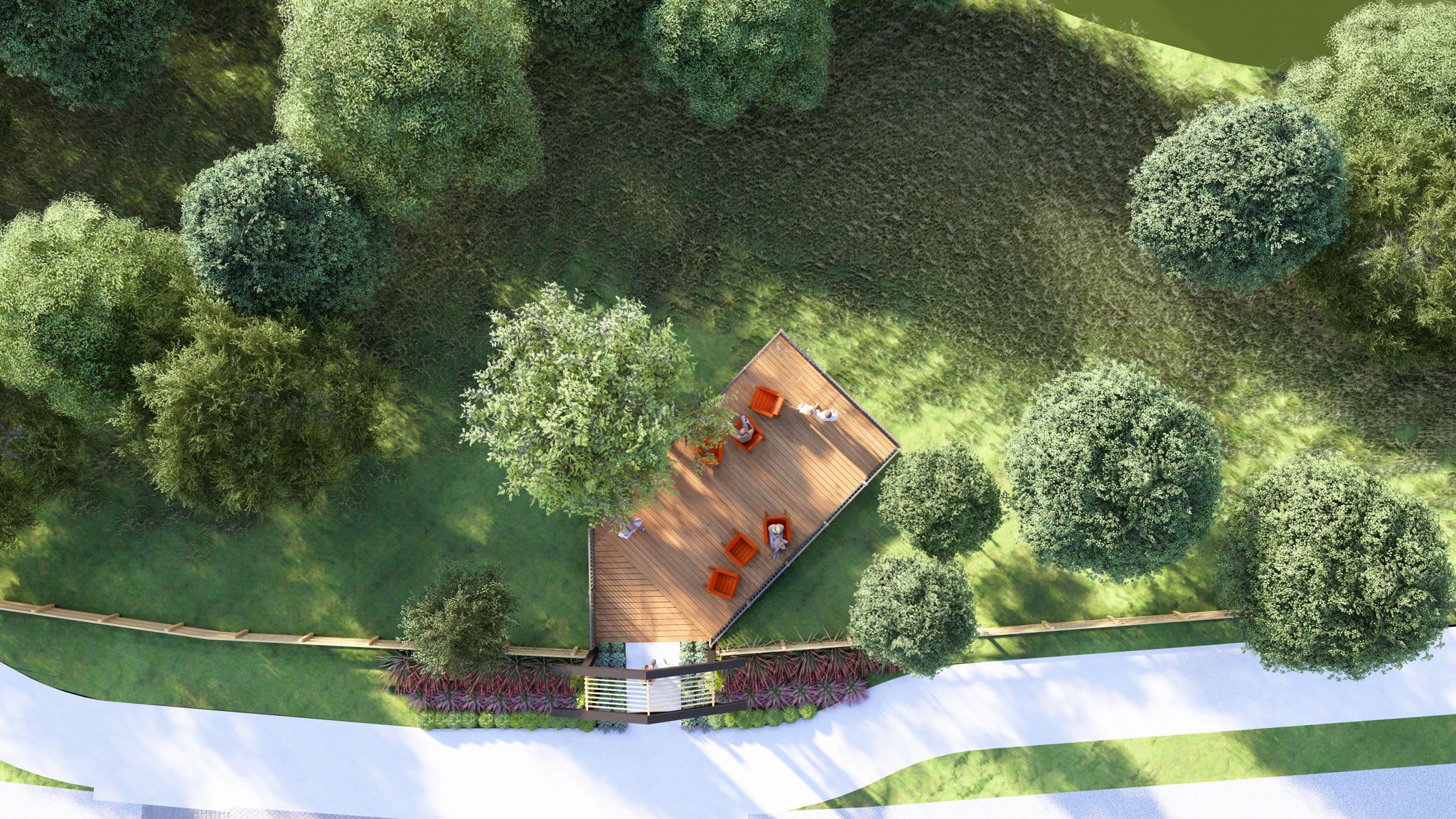 Treeline the lookout park rendering