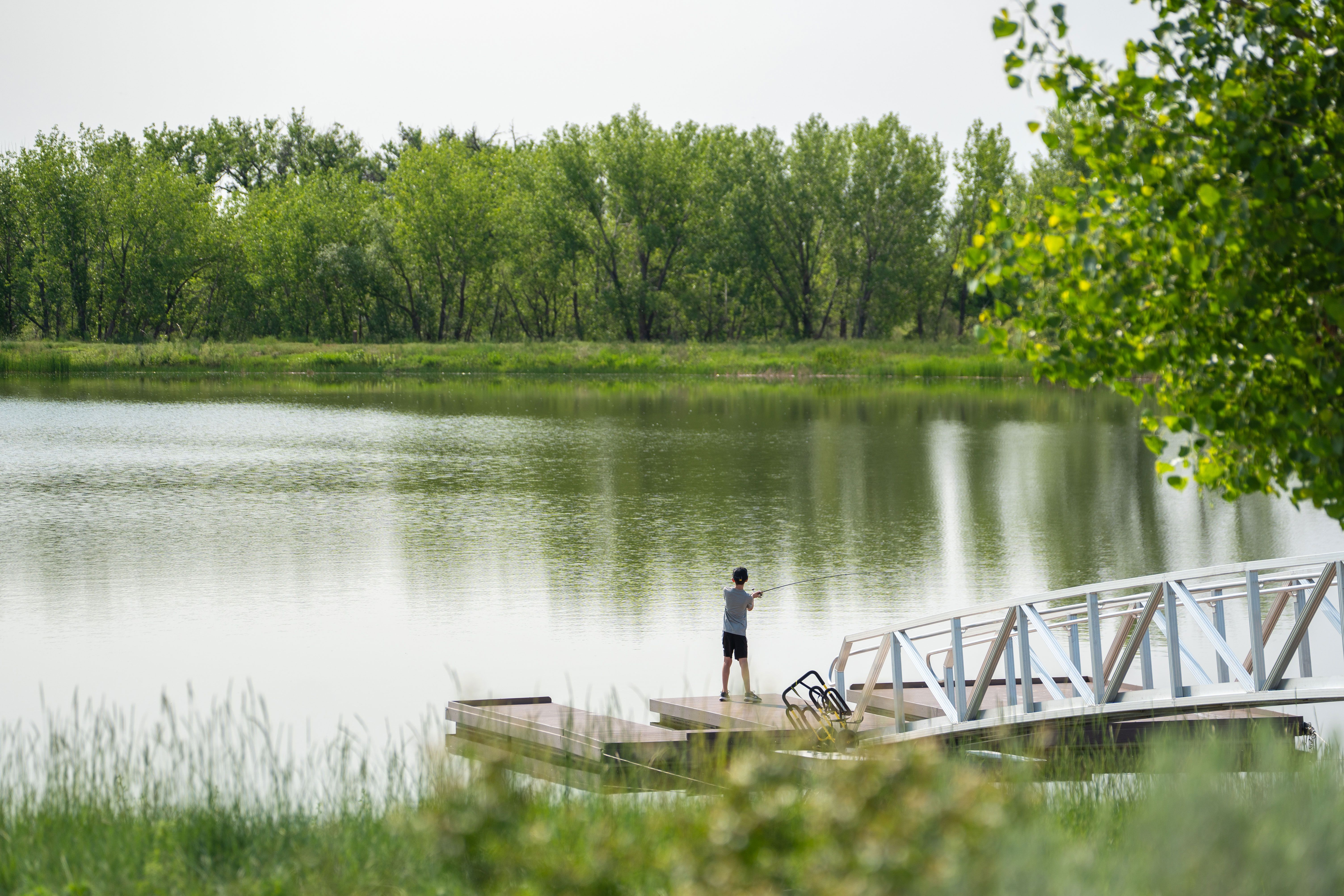 Barefoot Lakes fishing pier
