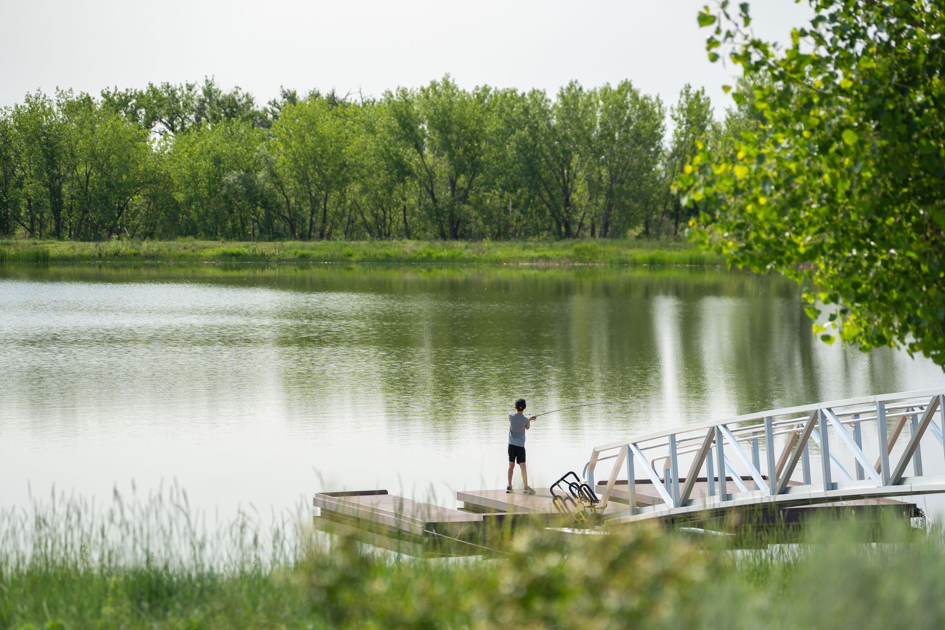 Barefoot Lakes fishing pier