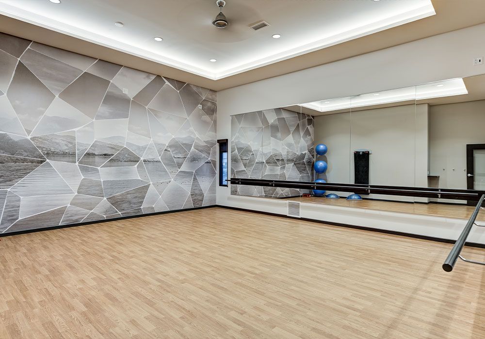 Barefoot Lakes yoga room