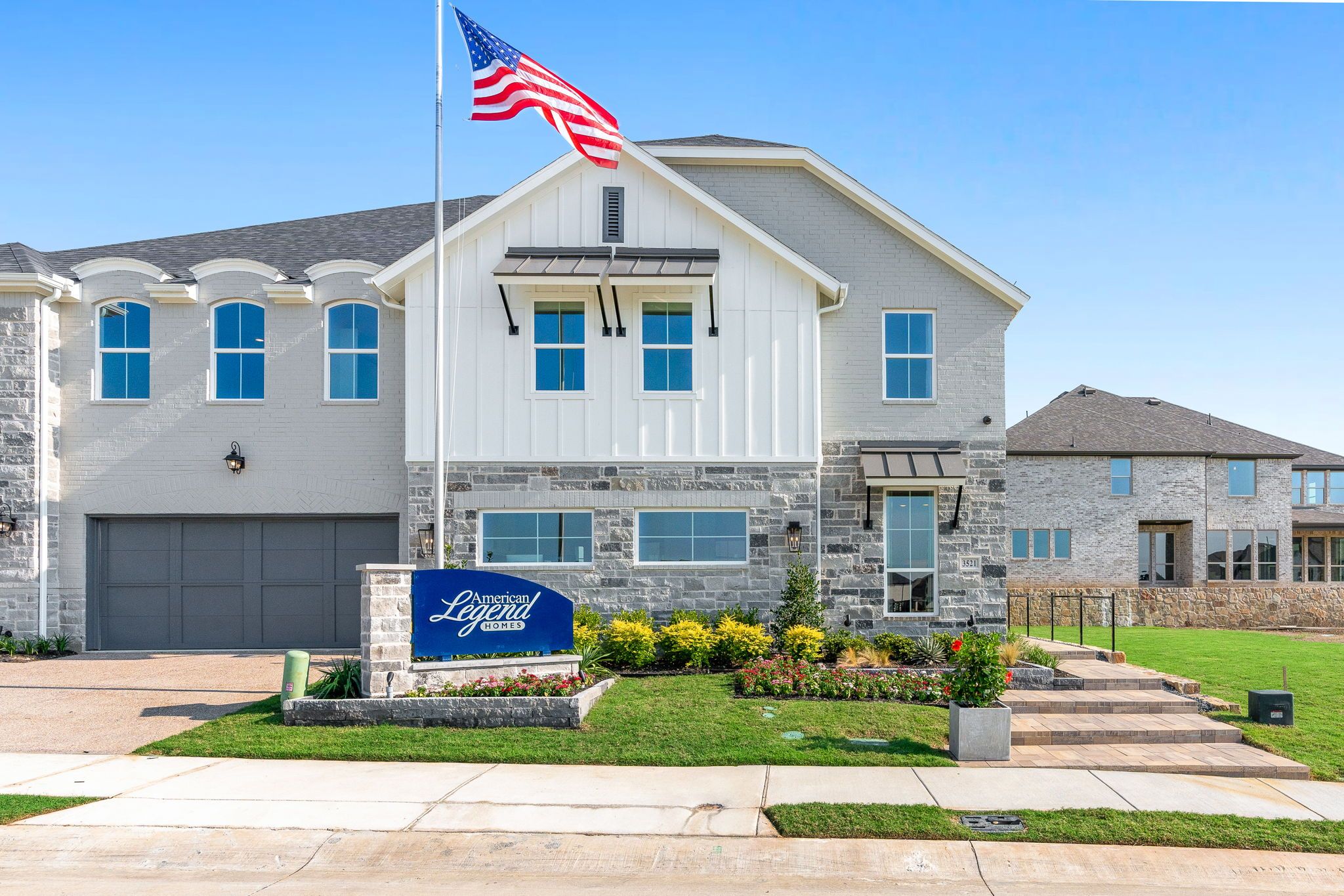 Castle Hills Northpointe Townhomes Front Elevation by American Legend Homes