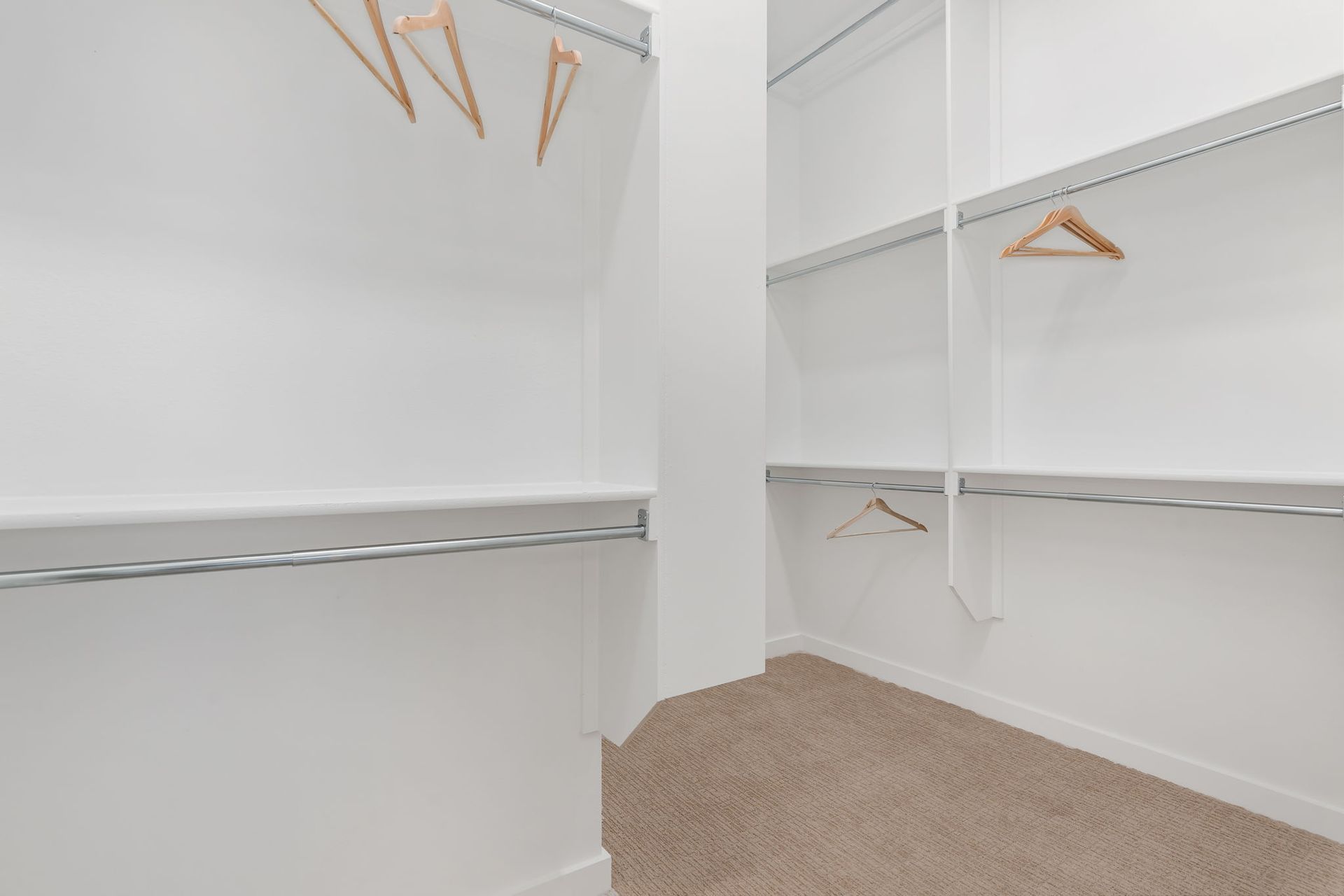 Castle Hills Northpointe Townhomes Main Closet by American Legend Homes