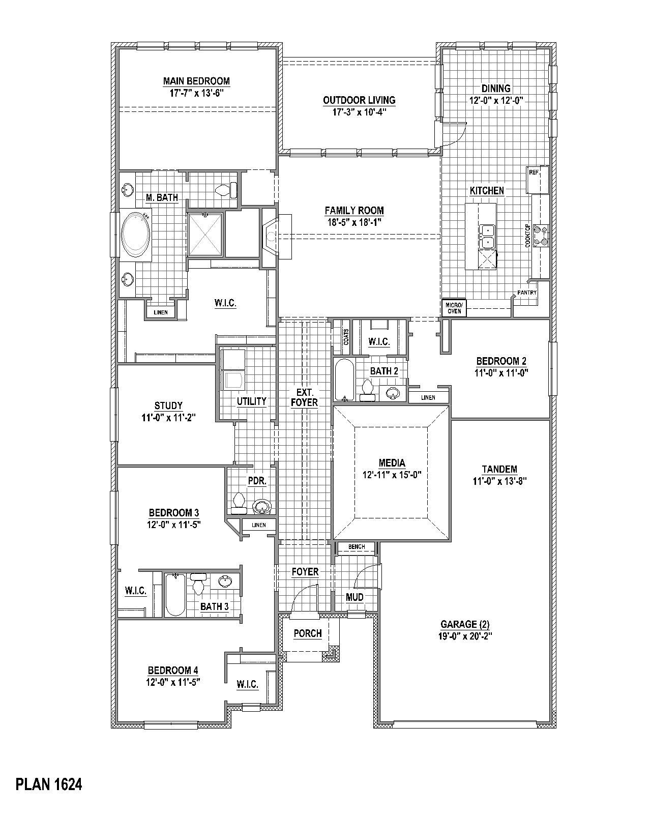 Plan 1624 1st Floor