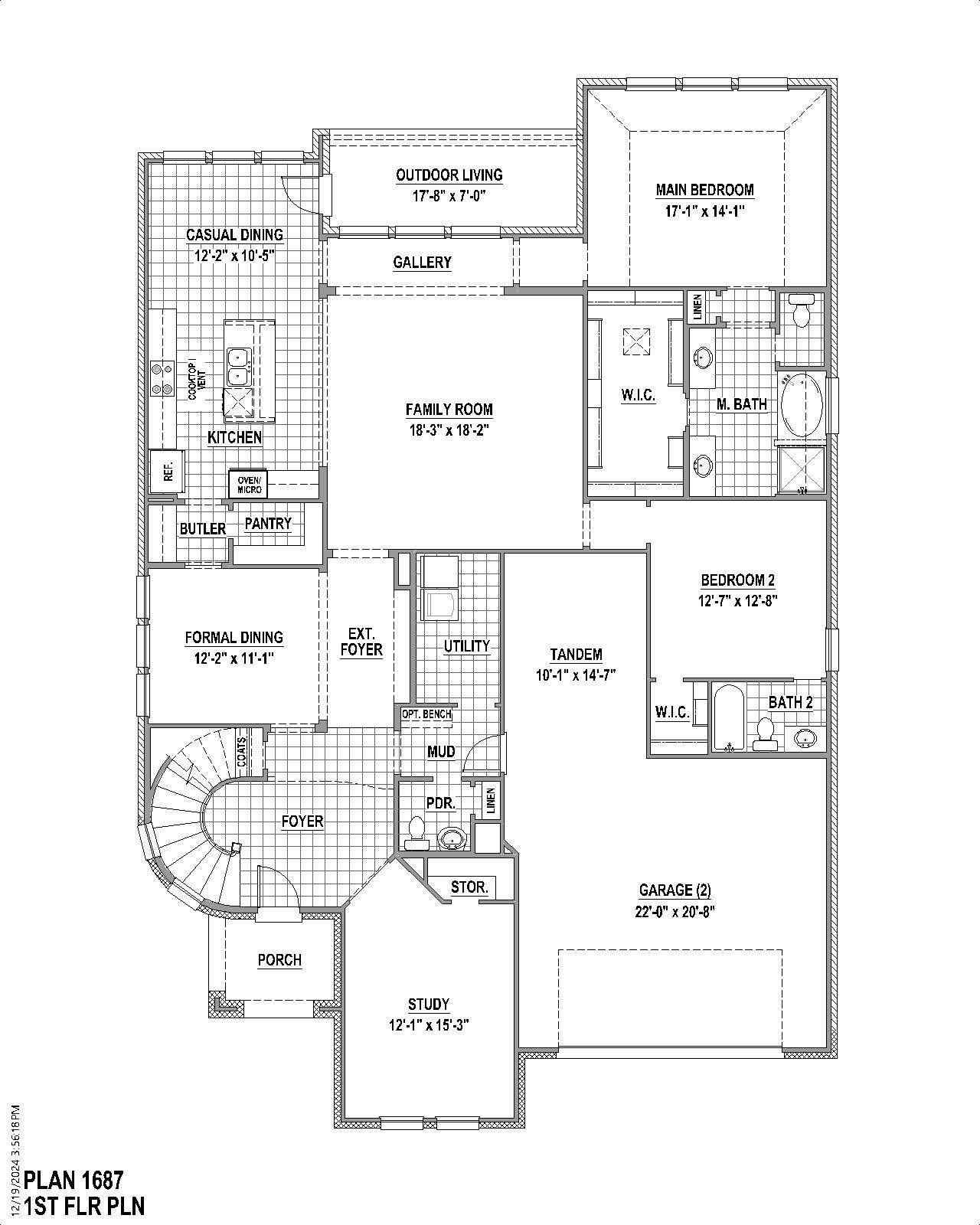 Plan 1687 1st Floor