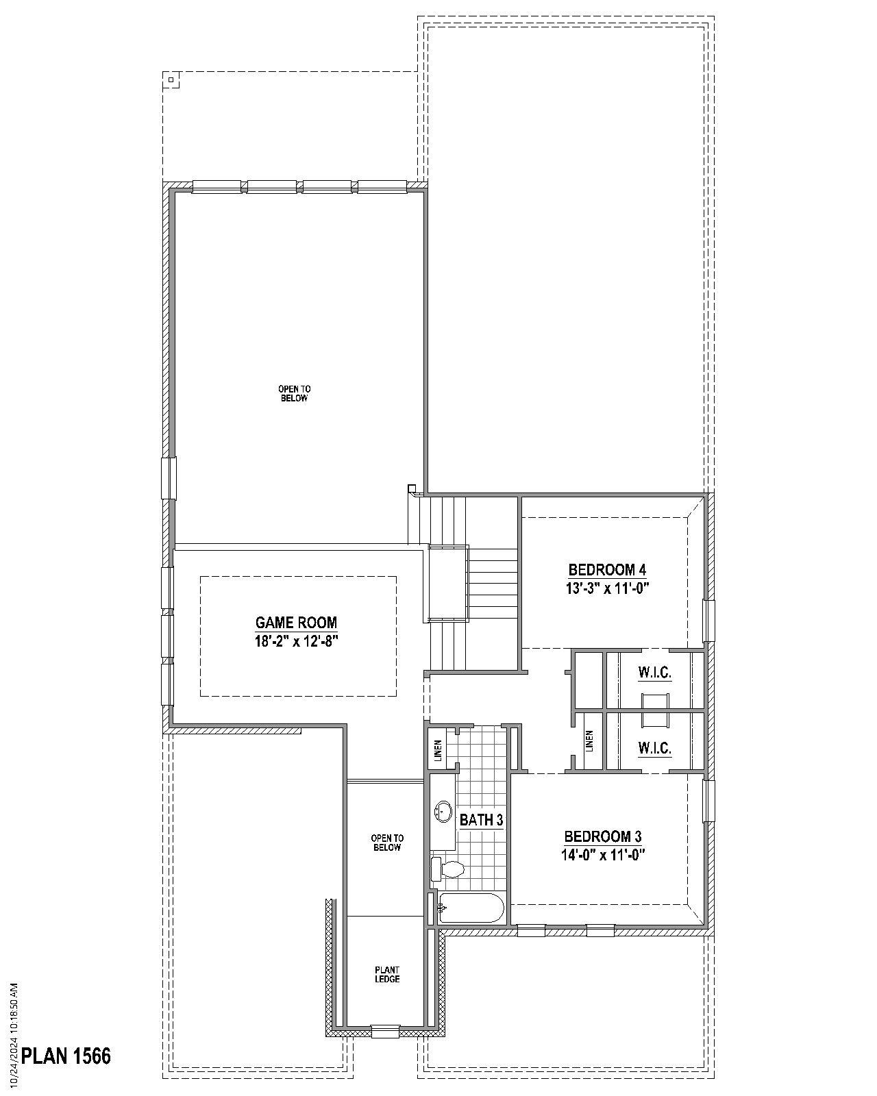 Plan 1566 2nd Floor