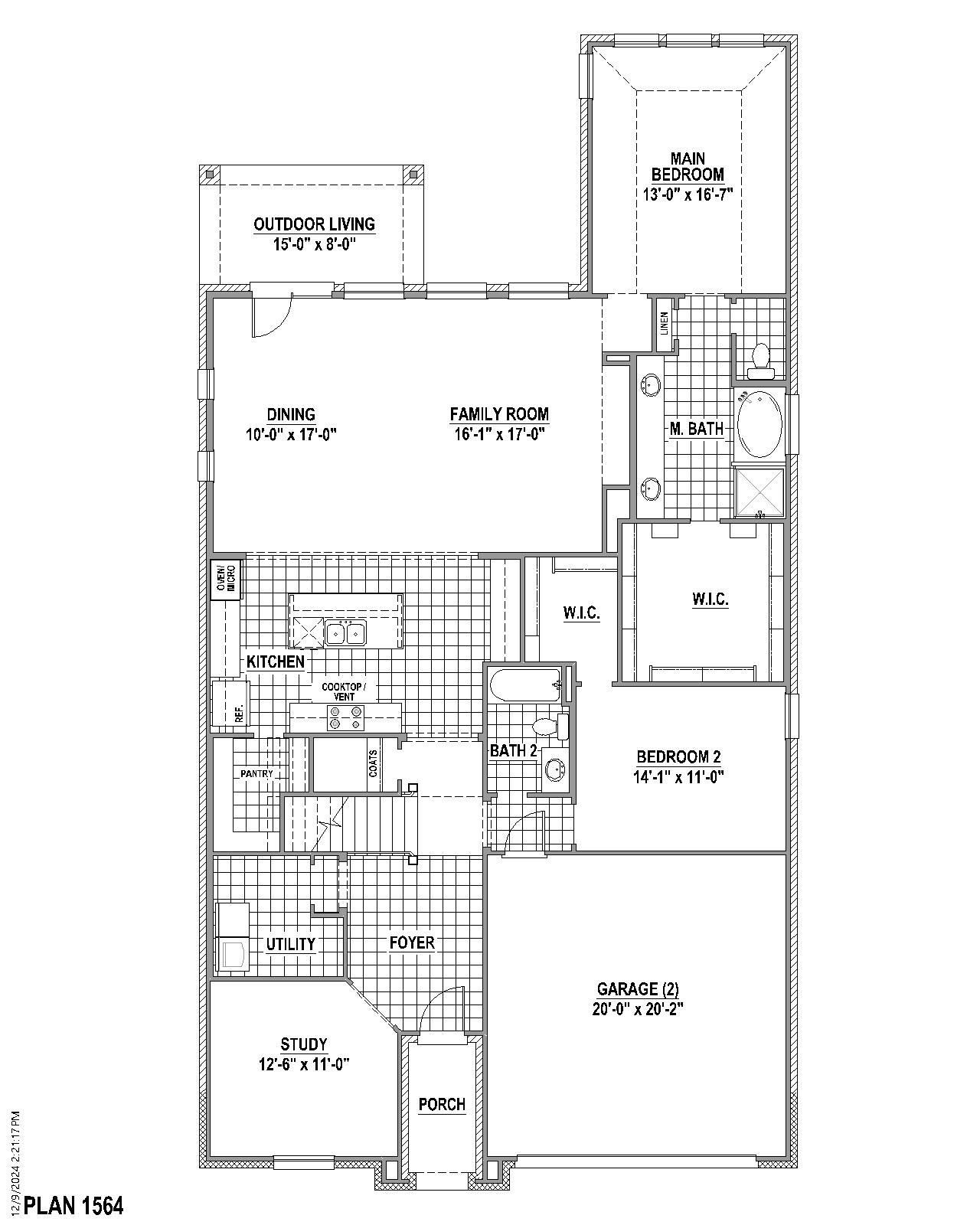 Plan 1564 1st Floor