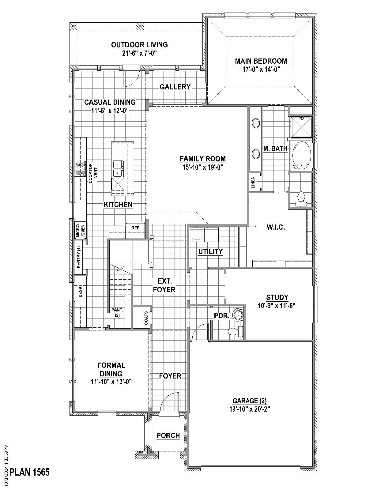Plan 1565 1st Floor
