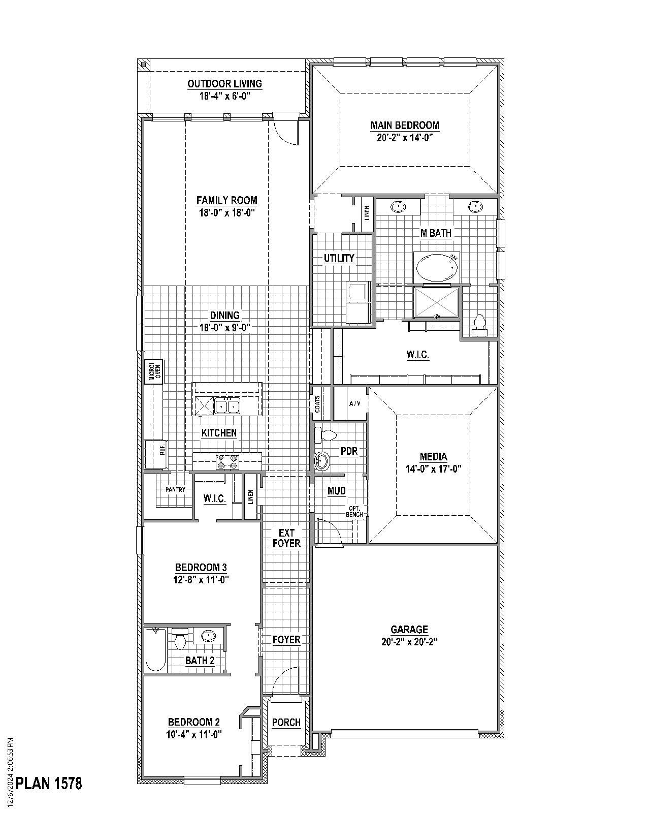 Plan 1578 1st Floor