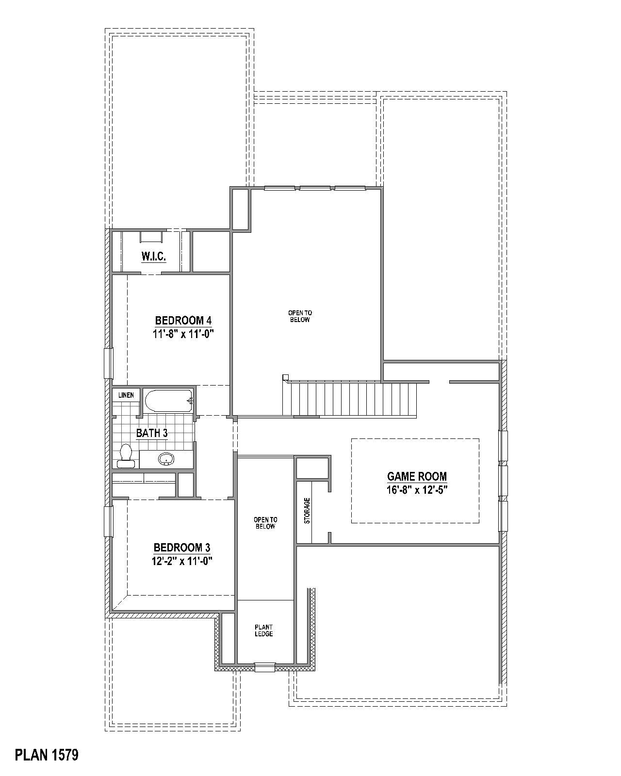 Plan 1579 2nd Floor