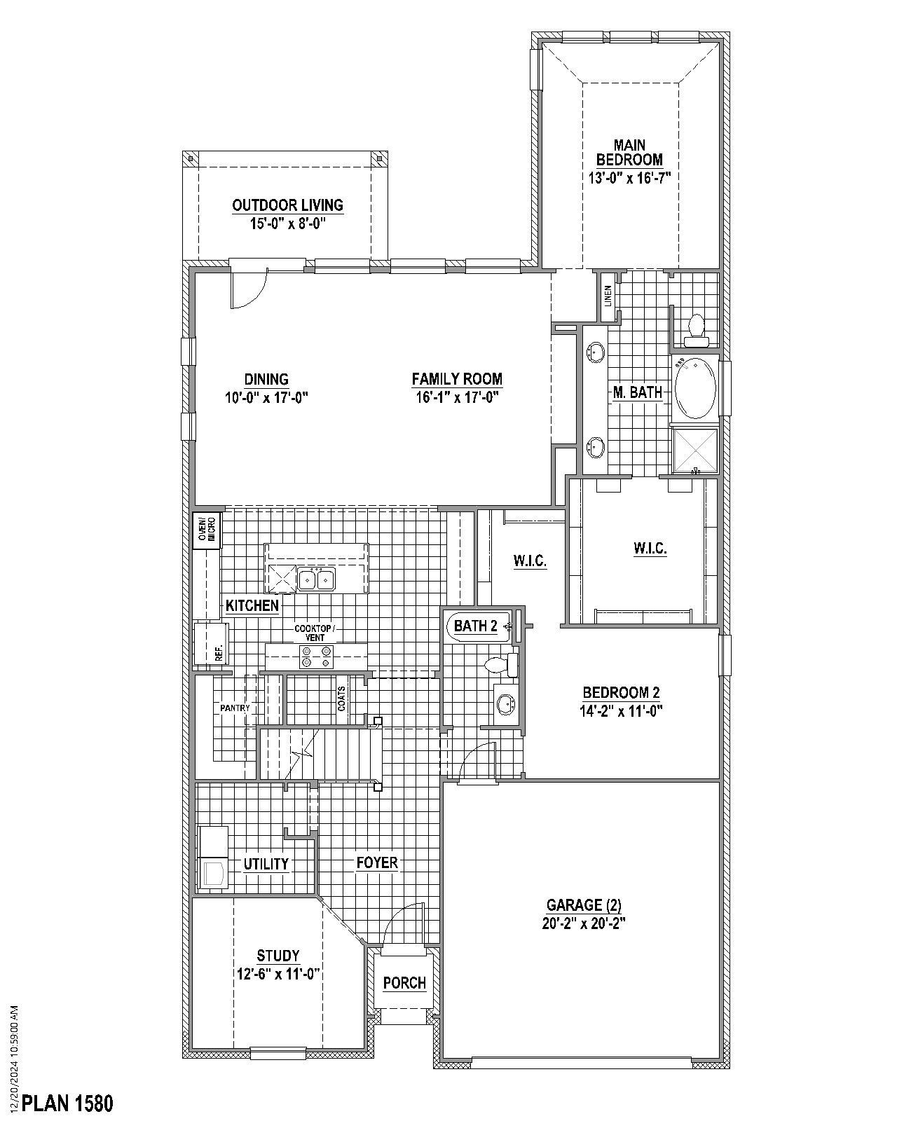 Plan 1580 1st Floor