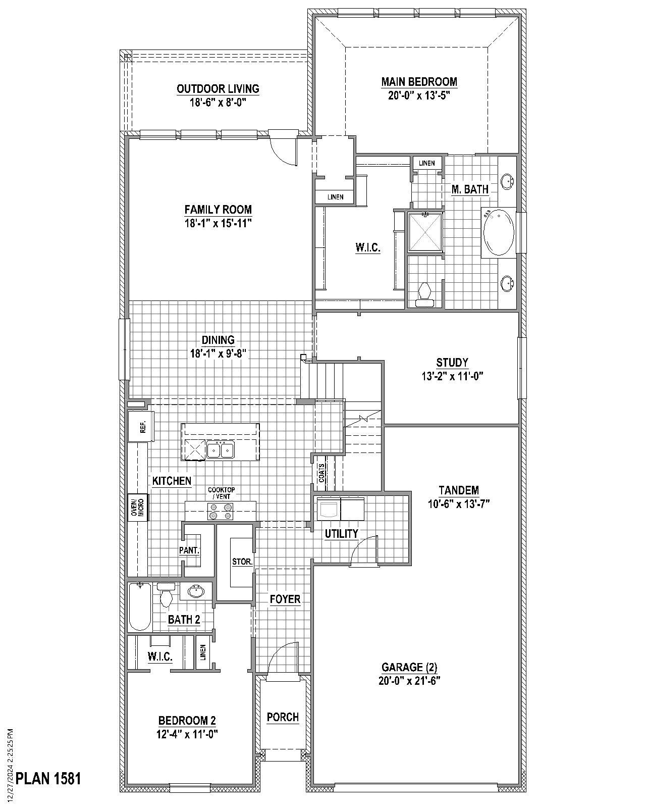 Plan 1581 1st Floor