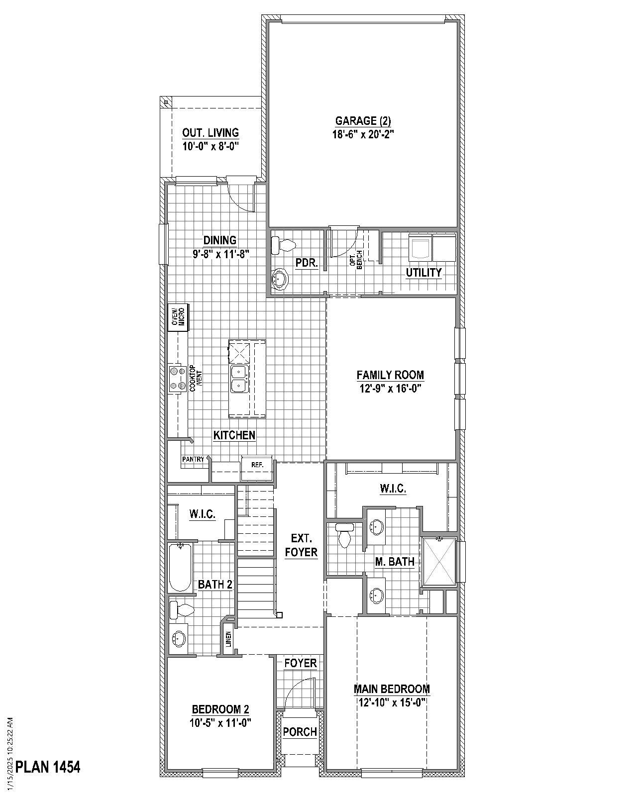 Plan 1454 1st Floor