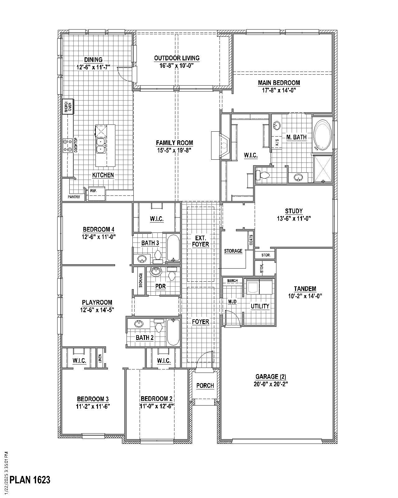 Plan 1623 1st Floor
