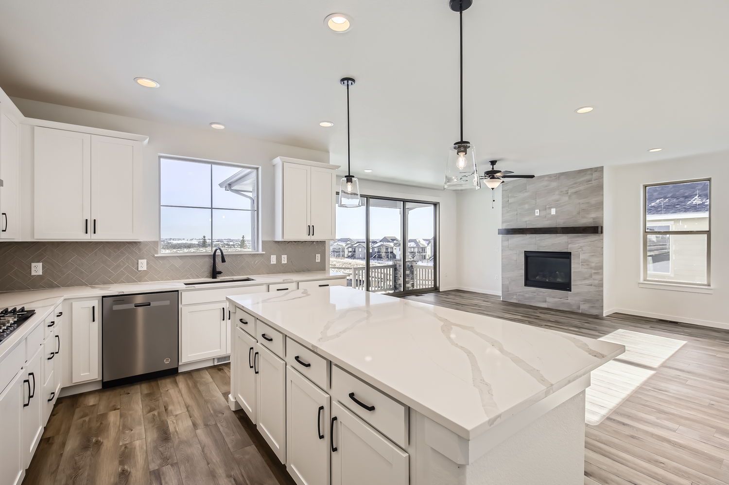 Plan V434 Kitchen/Living Representative Photo