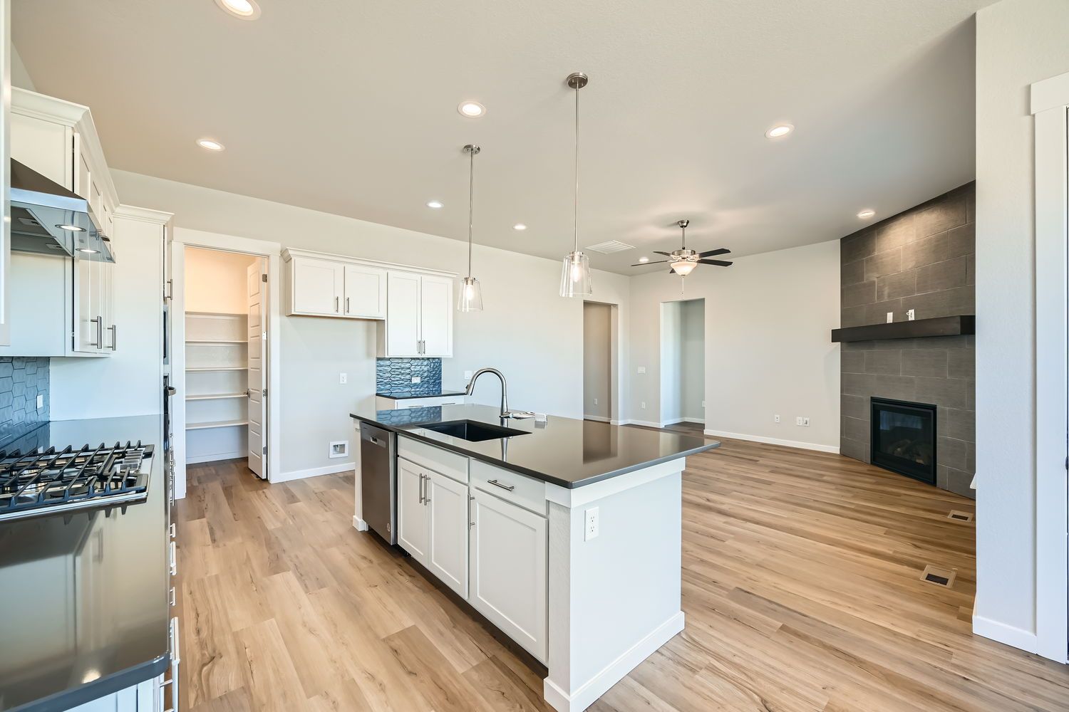 Plan C418 Kitchen/Living Area Representative Photo
