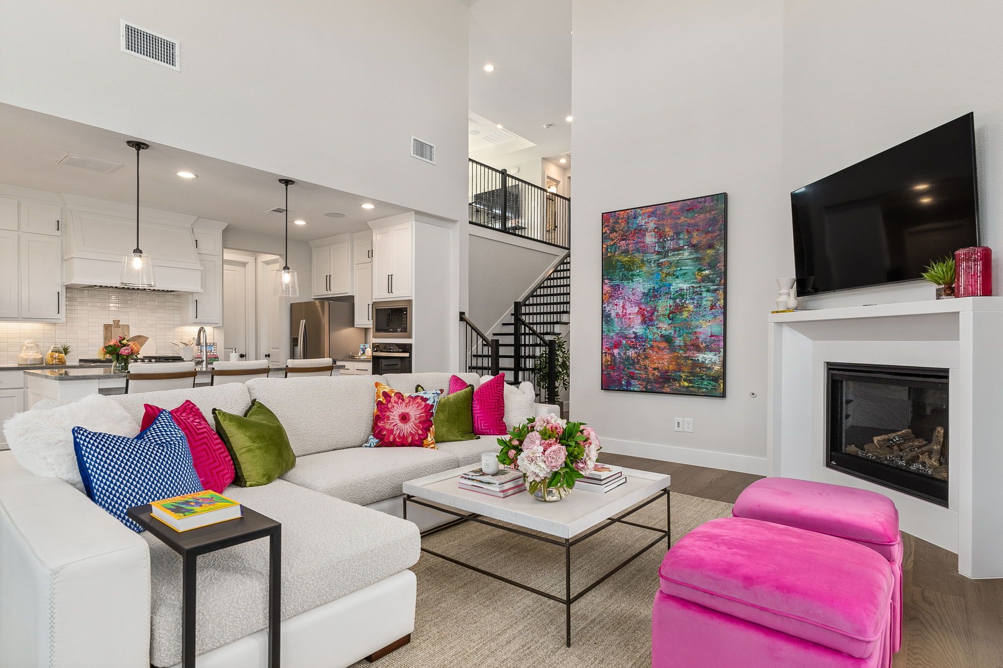 Plan 1542 Living Area/Kitchen Representative Photo by American Legend Homes