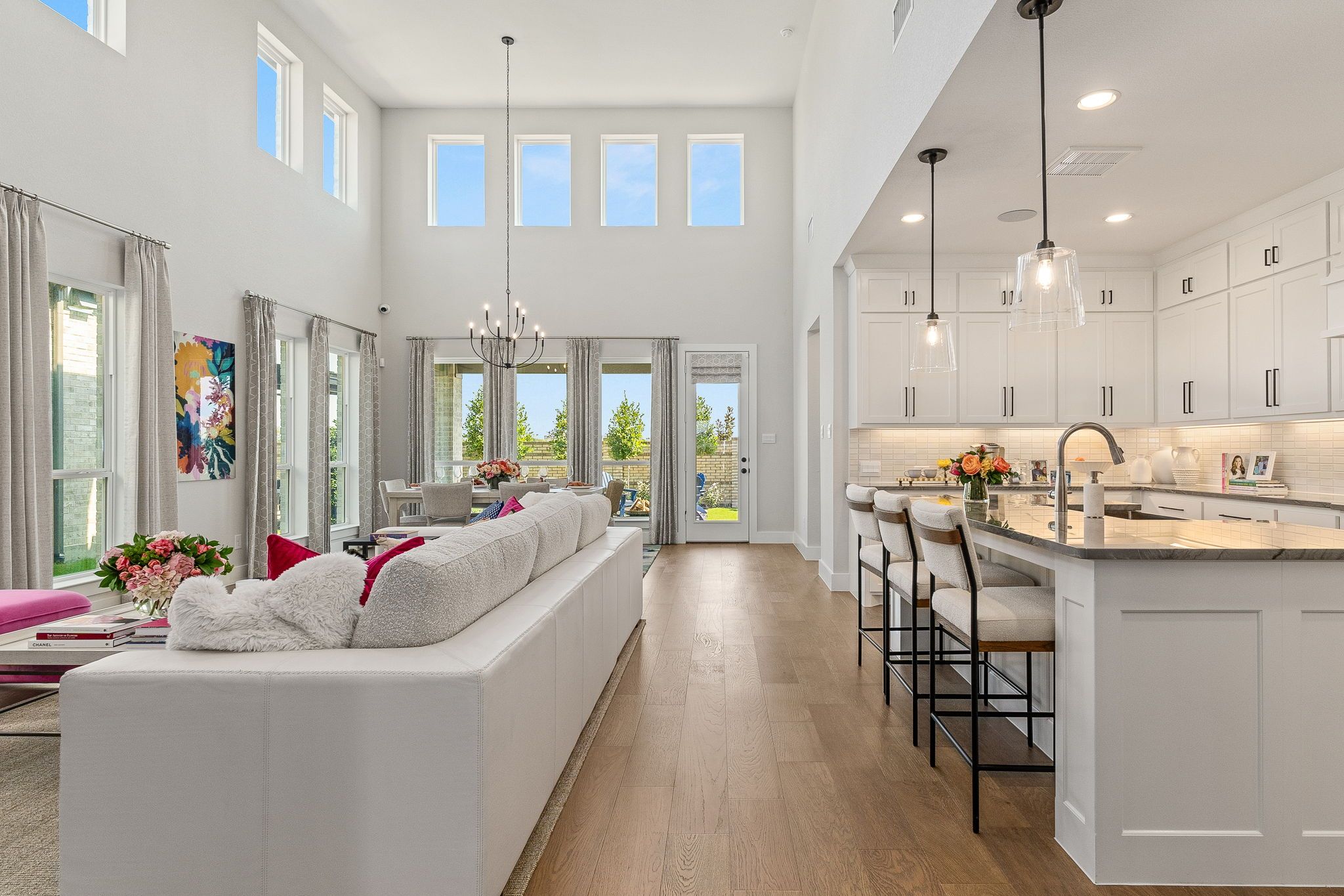 Plan 1542 Living/Dining/Kitchen Representative Photo by American Legend Homes