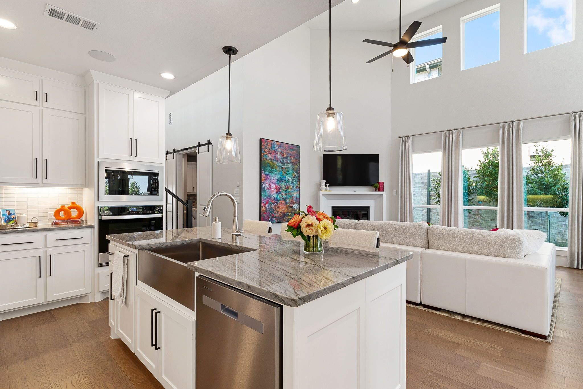 Plan 1542 Kitchen/Living Area Representative Photo by American Legend Homes