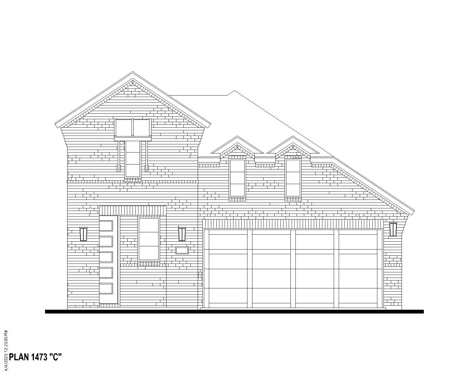 Plan 1473 Elevation C