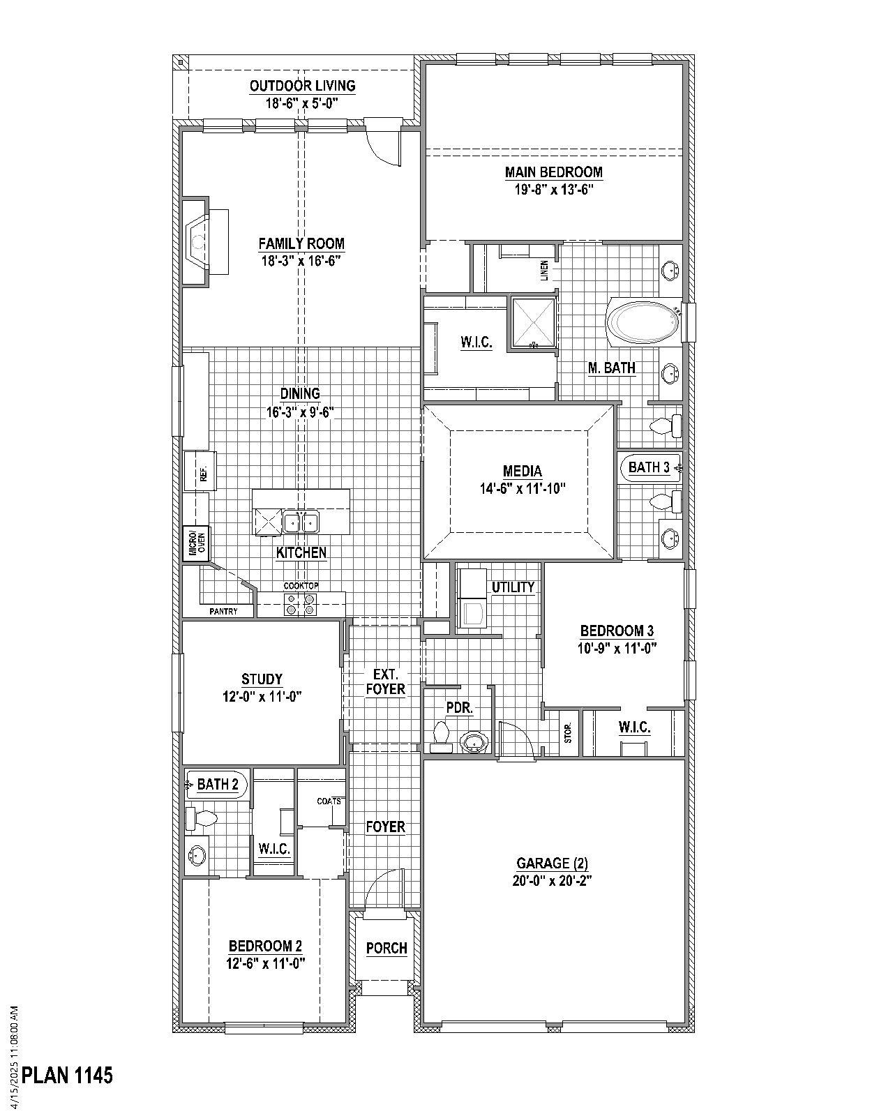 Plan 1145 1st Floor